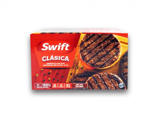 HAMBURGUESA SWIFT CLASICAS 1600gr.