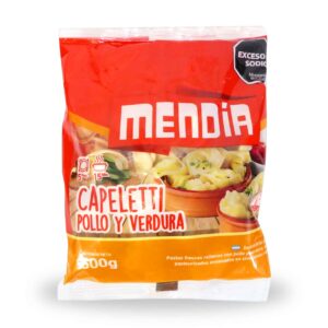 CAPELETTIS MENDIA POLLO/VERD.500gr
