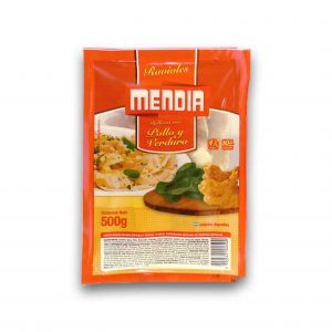 RAVIOLES MENDIA POLLO/ESPINACA 500gr.
