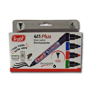 MARCADOR TRABI PERMANENTE 411 4u.