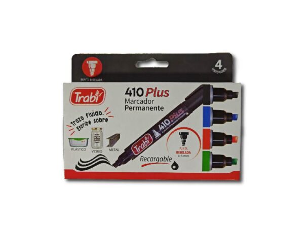 MARCADOR TRABI PERMANENTE 410 PLUS 4u.