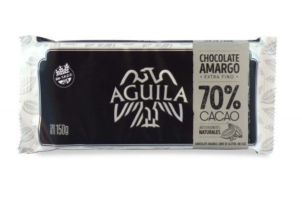 CHOCOLATE AGUILA AM.70%CACAO 150gr.