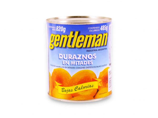 DURAZNOS GENTLEMAN MITAD.B/CAL.820gr.