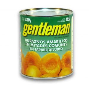 DURAZNOS NATURAL GENTLEMAN 820gr.