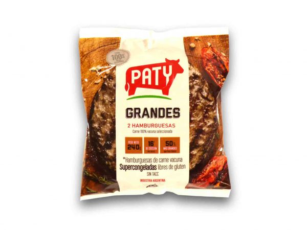 HAMBURGUESA PATY GRANDES 240 gr.