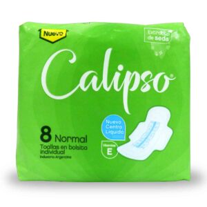 TOALLA FEM.CALIPSO NORMAL SEDA 8u.