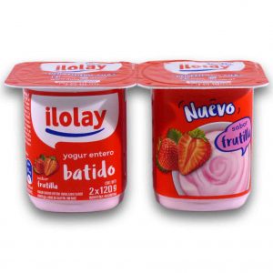 YOGUR ILOLAY BATIDO FRUTILLA 2X120gr.