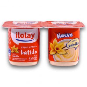 YOGUR ILOLAY CREMOSO ENT.VAINILLA 2X120gr.