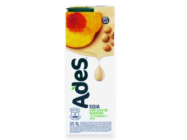 ADES SOJA LIQUIDA DURAZNO 1lt.