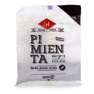 PIMIENTA NEGRA 51 MOLIDA 25gr.