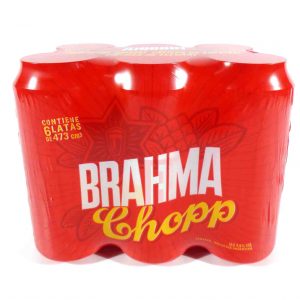 CERVEZA BRAHMA PACK 6x473cc.