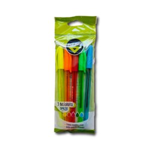 BOLIGRAFO PIZZINI SPACIO SURTIDOS X5