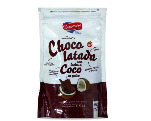 LECHE COCO DICOMERE C/CACAO POLVO 150gr.
