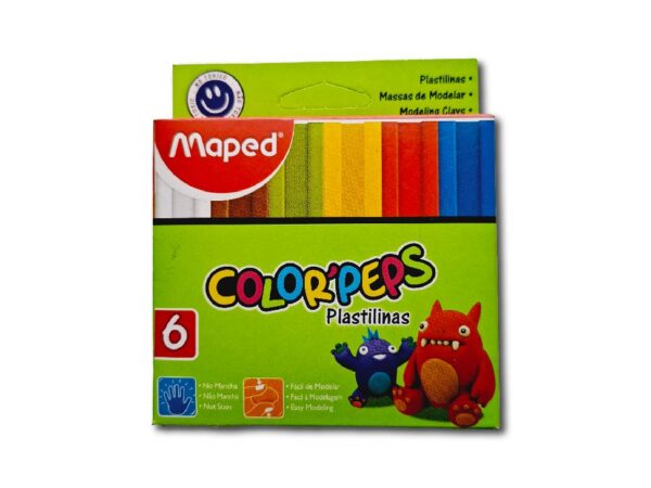 PLASTILINA MAPED COLORPEPS 6un.