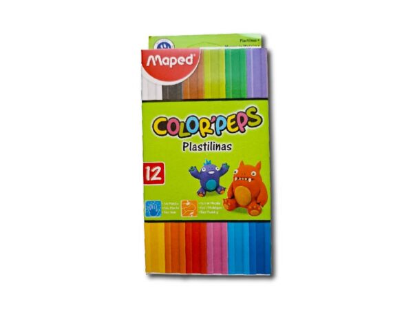 PLASTILINA COLORPEPS COLOR SURT.12un