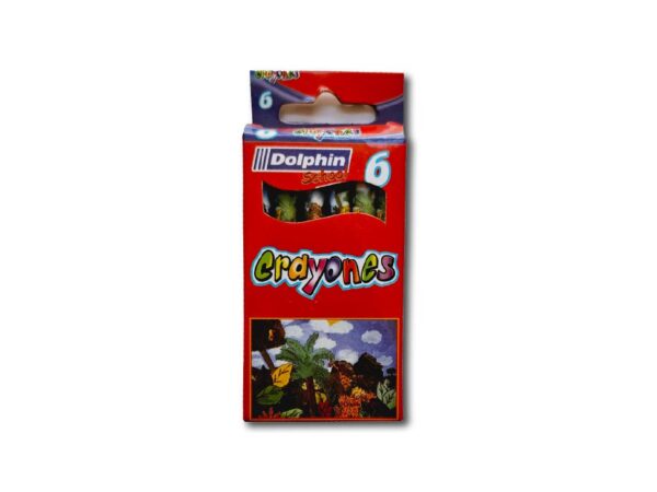 CRAYONES DE CERA DOLPHIN 6un