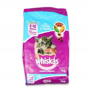 ALIMENTO GATO WHISKAS CARNE/LEC.500gr.