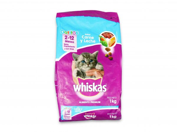 ALIMENTO GATO WHISKAS CARNE/LEC.500gr.