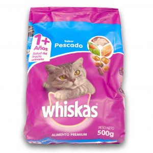 ALIMENTO GATO WHISKAS PESCADO 500gr.