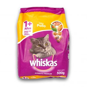 ALIMENTO GATO WHISKAS POLLO 500 gr