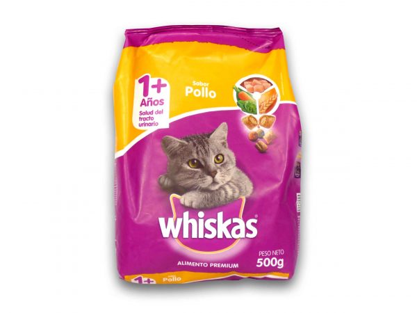 ALIMENTO GATO WHISKAS POLLO 500 gr