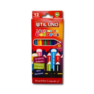 LAPICES DE COLORES UTIL UNO x 12u.