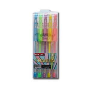 BOLIGRAFO UTIL UNO GEL PASTEL CHARDIN 5u.