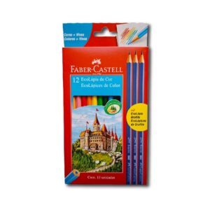ECOLAPIZ FABER CASTELL COL.X 12+3GRAF.