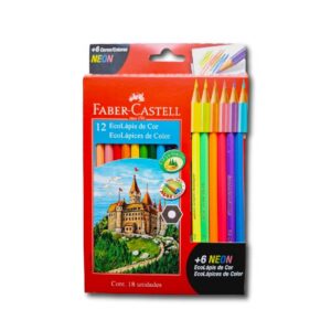 ECOLAPICES FABER COL.12 UNID+ 6 NEON